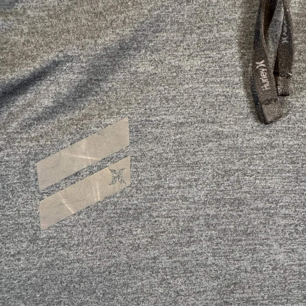 Hurley Hoodie Mens Small Gray Long Sleeve Graphic Pullover Activewear